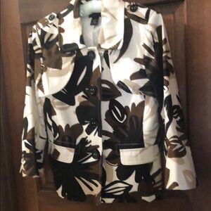 Stylish Women's Jacket in Brown and Black Rafaella